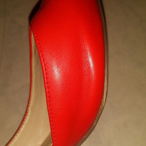 Marc Fisher Red-orange Heels - Picture 5 of 7